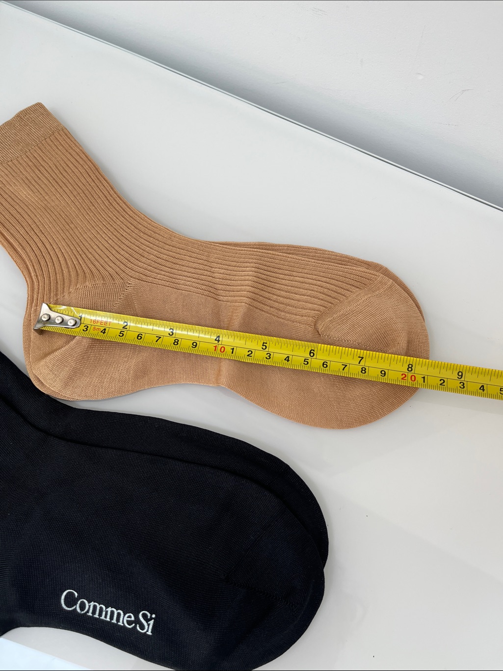 Comme Si Socks Pair Of 2 Neutrals Black Nwot — image 5 of 7